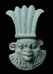 Bes, dios doméstico egipcio, también asociado con la música y la danza